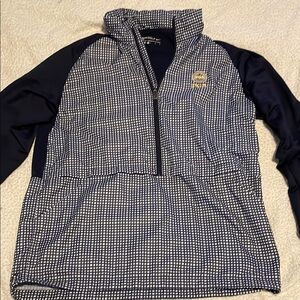 Nike Golf Navy and White Quarter-Zip Pullover